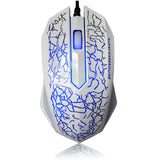 Small Special Shaped 3 Buttons USB Wired Luminous Gamer Computer Gaming Mouse