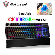 Original CK108 Mechanical Keyboard 104 Keys RGB Switch Gaming Wired klavye LED Backlit teclado for Gamer Computer overwatch dota