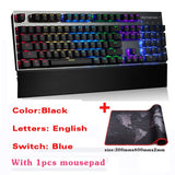 Original CK108 Mechanical Keyboard 104 Keys RGB Switch Gaming Wired klavye LED Backlit teclado for Gamer Computer overwatch dota