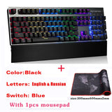 Original CK108 Mechanical Keyboard 104 Keys RGB Switch Gaming Wired klavye LED Backlit teclado for Gamer Computer overwatch dota