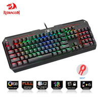Redragon USB mechanical gaming keyboard ergonomic RGB LED backlit keys Full key anti-ghosting 104 wired Computer gamer