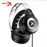 Xiberia T18 Pro USB 7.1 Surround Sound Gaming Headset Wired Computer Headphone Deep Bass Game Earphone With Mic LED for PC Gamer