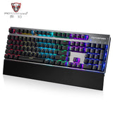 Motospeed CK108 Mechanical Keyboard USB Wired Gaming Keyboard Blue Switch RGB Backlight English Russian Keypads for Laptop Gamer