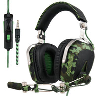 SA926 Camouflage green 3.5mm Wired Esports Gaming Headset For PC/XBOX ONE/PS4 Gamer Stereo Gaming Headphone With Microphone