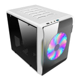 S SKYEE SGCC Mini Transparent PC Gamer Cooling Case Computer Small Air Chassis For ITX Motherboards Vertical Dust-Proof Frame