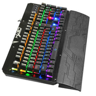 Real Mechanical Keyboard Backlight Keyboard Gamer Keyboard Pcb red switch rgb USB Wired 104 Keys Green axis QWERTY English