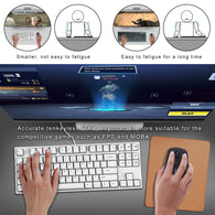 GANSS Mechanical Keyboard 87 Keys [Cherry MX Blue Switches] Gaming Keyboard for Office Typist/Gamer PC Tablet Desktop - White